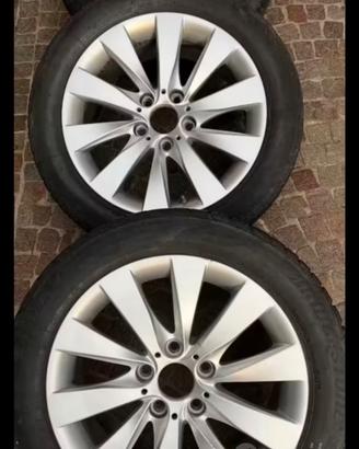 4 cerchi + gomme originali BMW r17.