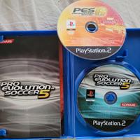 Pro evolution soccer 5 + 6 PES per Play station 2