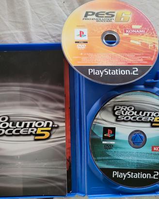 Pro evolution soccer 5 + 6 PES per Play station 2