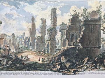 Stampa Piranesi F. - "Veduta della Via Appia Antic