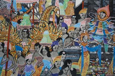 QUADRO ACRILICO TELA-PENESTANAN-KLOD BALI-100x80