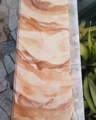 mensola in marmo sintetico lucido cm 95 x 29,5 x 2