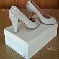 Scarpe da donna usate spuntate camoscio n. 35