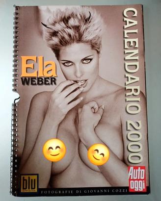 Ela Weber Calendario 2000 Auto Oggi vintage