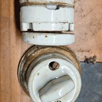 interruttore ceramica antico