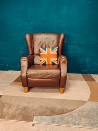 Poltrona Chester Chesterfield in cuoio inglese uk