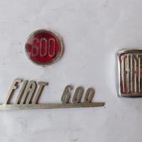 Fregio logo Fiat 600 epoca