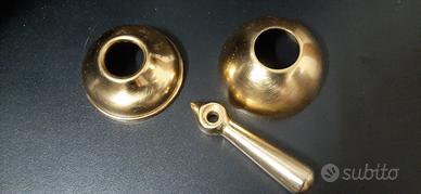 Rosoni e Maniglia Deviatore Oro Francese