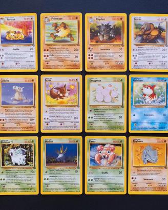 Lotto 18 carte Pokemon set Jungle ITA