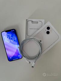 iPhone 13 128GB Bianco - con scatola e cavo