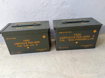 Cassette militari porta munizioni (vedi foto)
