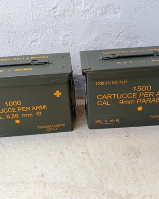 Cassette militari porta munizioni (vedi foto)