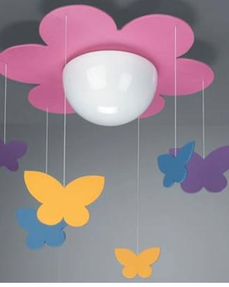 Lampadario cameretta farfalle