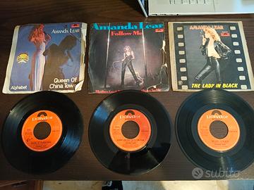 Set 3 vinili 45 giri di Amanda Lear 