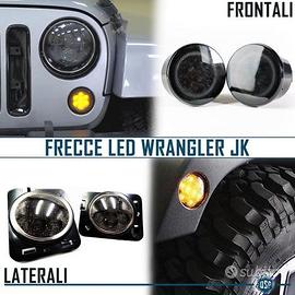 Kit 4 FRECCE LED Per Jeep WRANGLER JK Lente Nera