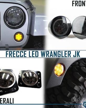 Kit 4 FRECCE LED Per Jeep WRANGLER JK Lente Nera