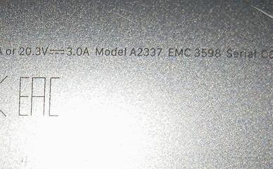McBook Air M1 modello A2337