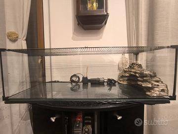 Terrario per tartarughe in vetro