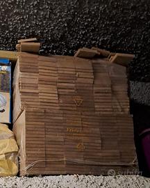 13 mq parquet legno listello ciliegio 