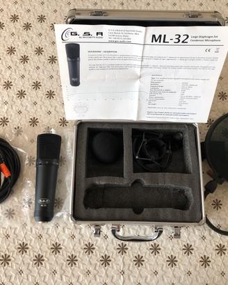 Microfono a Condensatore GSA Audio ML-32 Cardioide