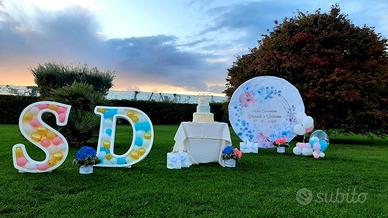 2 Lettere in polistirolo per eventi