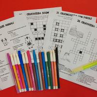 Pennarelli + penna + più schede per bambini