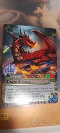 carta "Drago di Fuoco Mega "Fantasy riders Italia