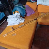 asta bastone per tende in alluminio lucido