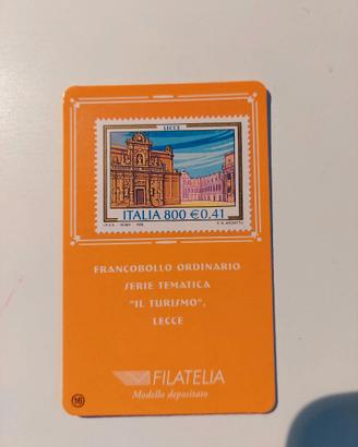 Tessera Filatelica Francobollo Lecce
