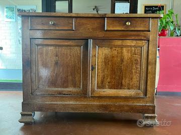 CASSAPANCA CASSETTIRA PANAREINA E TAVOLO IN NOCE