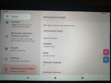 nuovissimo tablet 128 GB
