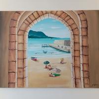 Quadro d'Autore - Cefalù (120 X 80 cm)
