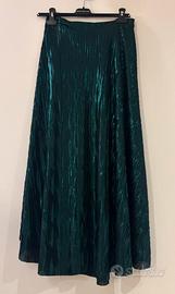 Gonna lunga color petrolio