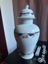 Vaso ceramica bisnca oro Heaven