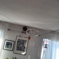 binario elettrificato con 6 lampade 