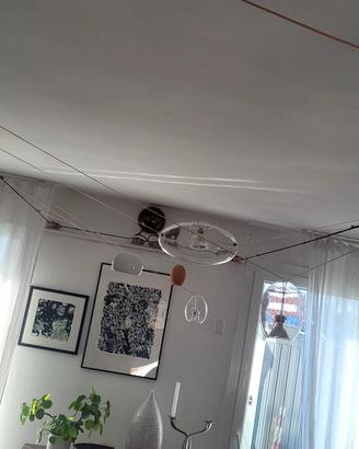 binario elettrificato con 6 lampade 
