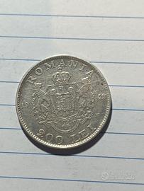 200 lei argento 1942 Romania 