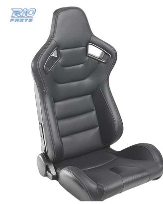 SEDILE SPORTIVO SEMI BAQUET STILE RS PELLE NERA