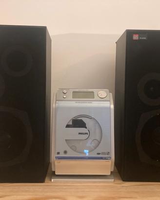 Sistema Hifi  Casse BSR AUDIO + Philips MCM275/12