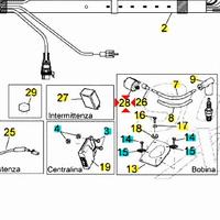 Bobina accensione Aprilia Scarabeo 50 58120R