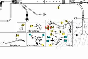 Bobina accensione Aprilia Scarabeo 50 58120R