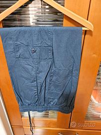 Pantaloni uomo di cotone blu taglia XL 