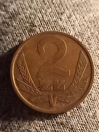 Moneta Polonia 2 Zlote 1980