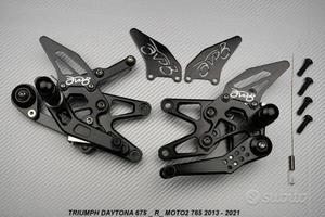 Pedane arretrate TRIUMPH DAYTONA 675 / R 2013 2021