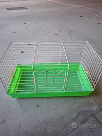 Gabbia x coniglio e pappagalli