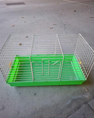 Gabbia x coniglio e pappagalli