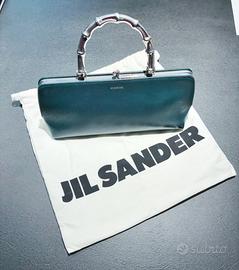 Borsa Jil Sander Goji verde petrolio NUOVA