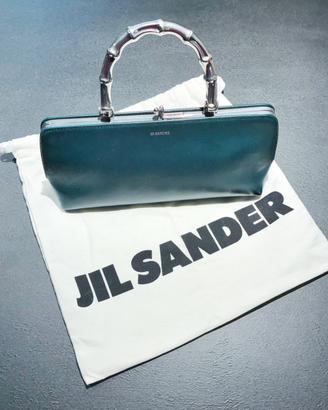 Borsa Jil Sander Goji verde petrolio NUOVA