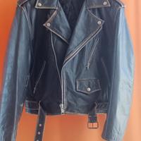 Giubbotto Chiodo Biker in vera pelle taglia 48