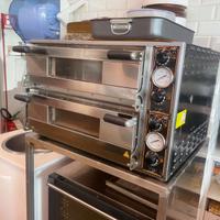 Forno Elettrico per Pizza Doppia Camera - 4 + 4